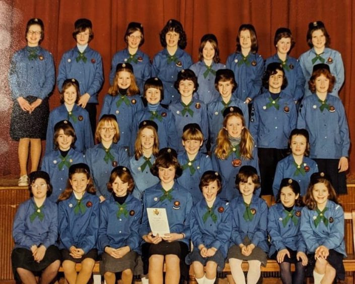 40th Mannofield Guides pictured in 1978. Image: 40th Mannofield Guides