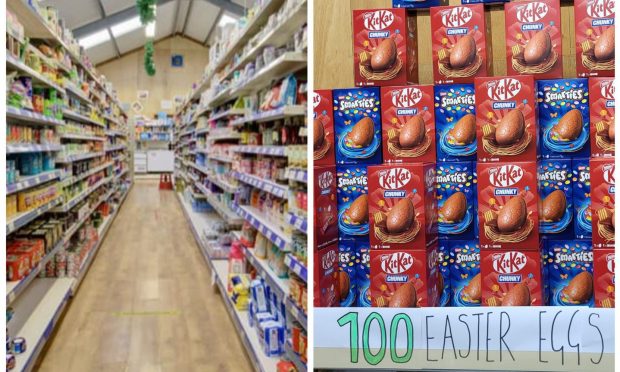Sinclair General Store Sanday is giving away 100 Easter Eggs after an ordering mix-up. Image: K Allan Properties/Sinclair General Store Sanday/Facebook