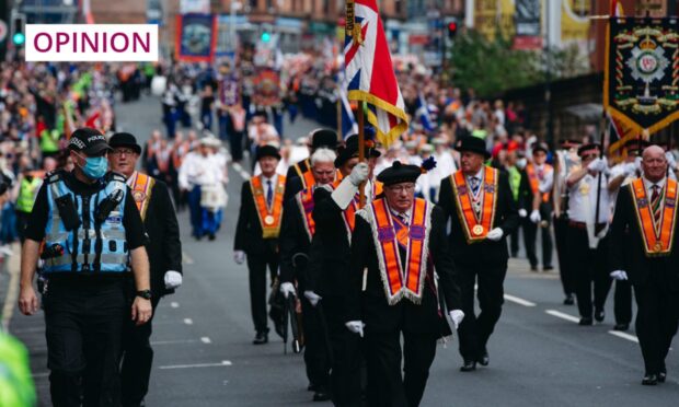 An Orange walk going through Glasgow City Centre, now one is proposed for Stonehaven.
