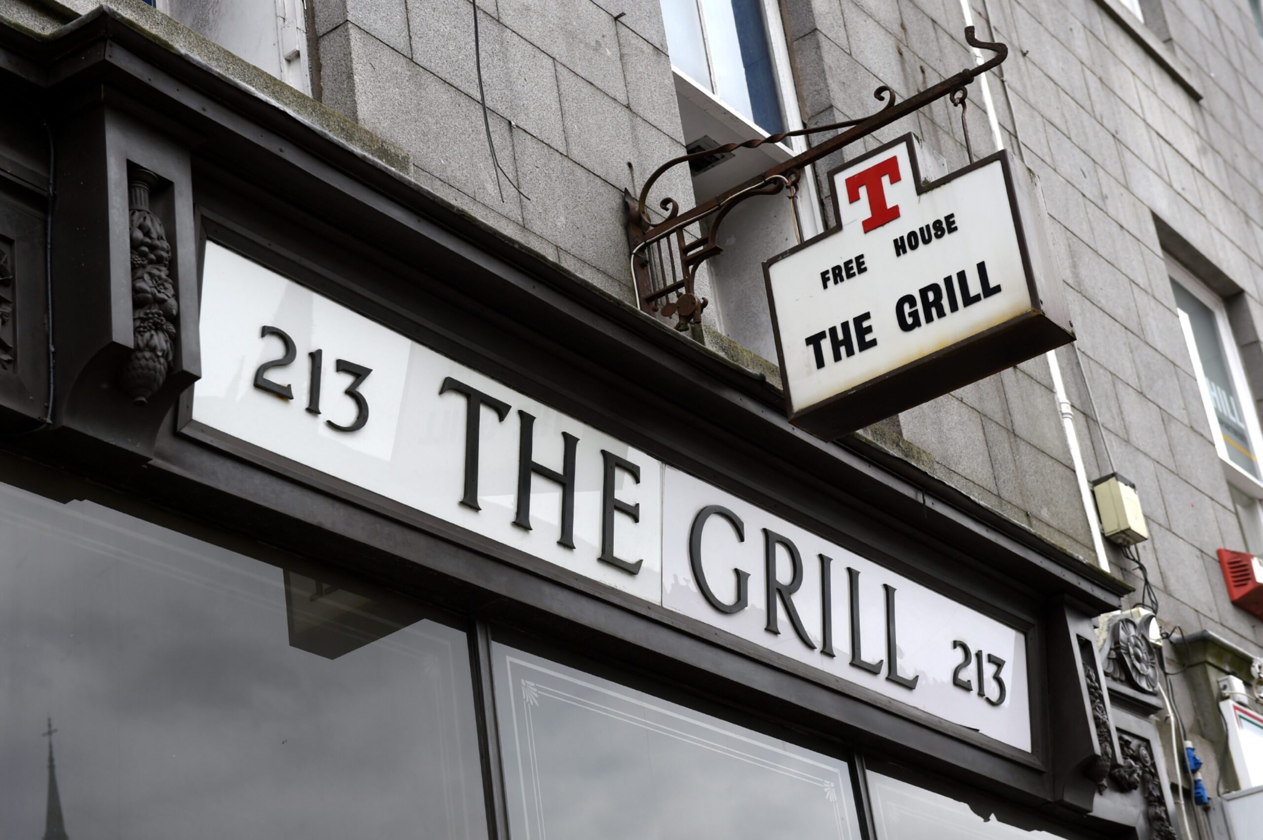The sign for The Grill on Union Street. 