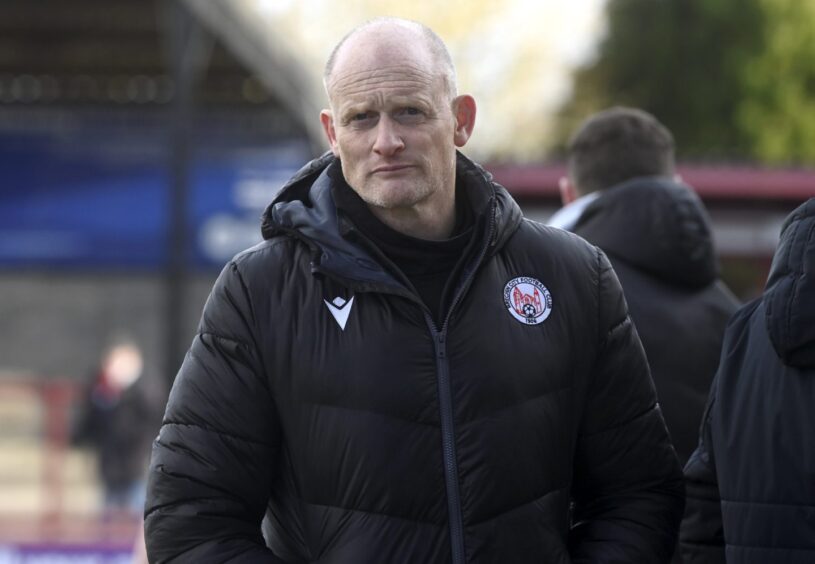 Brechin City manager Gavin Price. Image: Kenny Elrick/DC Thomson.