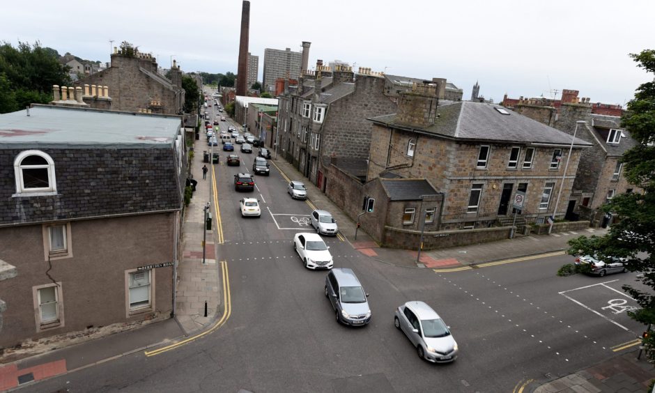 The Berryden Corridor is notorious for heavy traffic. Image: Kenny Elrick/DC Thomson