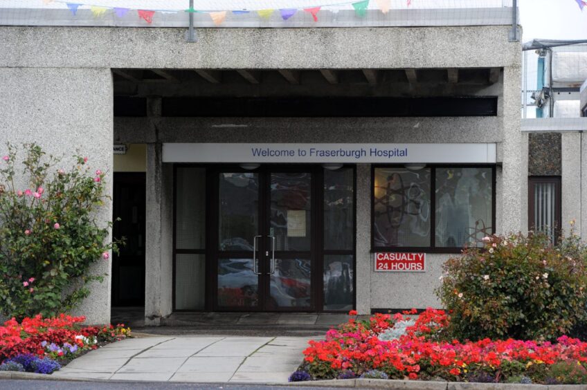 The minor injury unit at Fraserburgh Hospital could be closed overnight in a shakeup of Aberdeenshire health services. Image: Kenny Elrick/DC Thomson