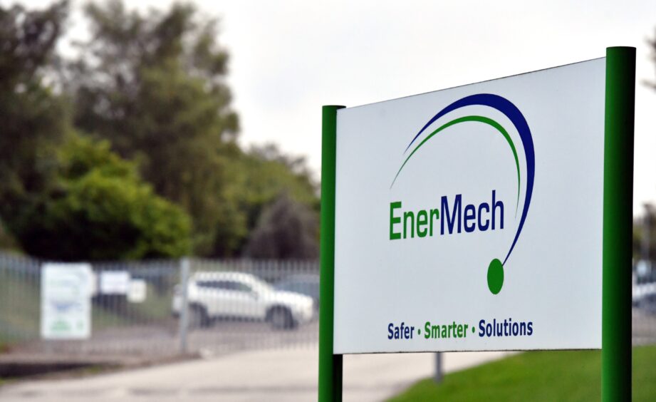 Entrance to EnerMech's global headquarters on Howes Road, Aberdeen. 