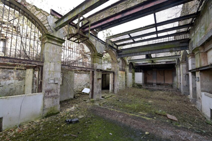 The disused grounds of the former Jailhouse in Elgin