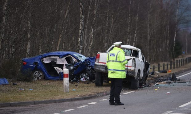 Police are on the scene at the A9.