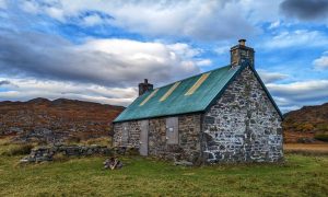 Peanmeanach bothy on the remote Ardnish peninsula. Image: Gayle Ritchie.