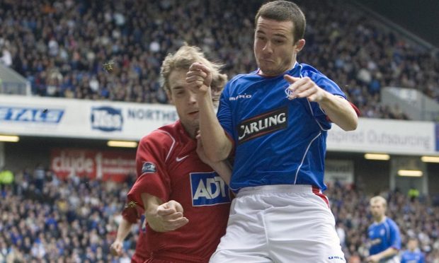Russell Anderson and Barry Ferguson will be locking horns again in Masters Football. Image SNS