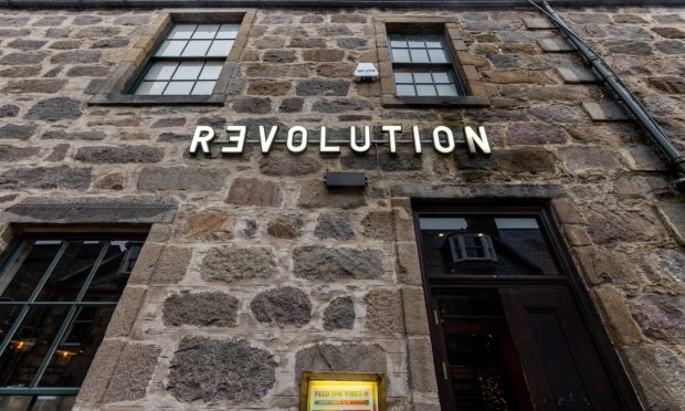 The Revolution bar on Belmont Street, Aberdeen.