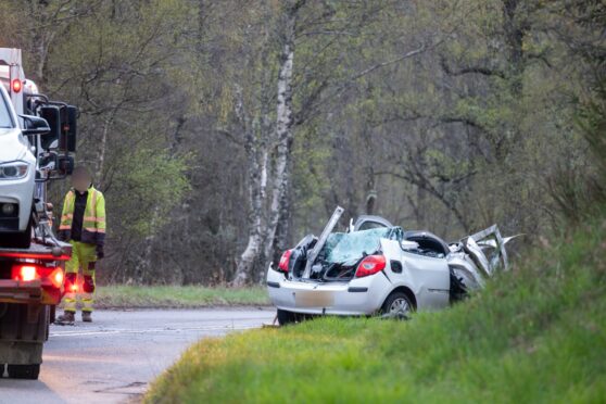 The A93 was closed following the incident. Image: Jasperimage.