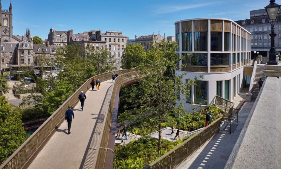 The new pavilions in Union Terrace Gardens won Stallan-Brand the project of the year award.