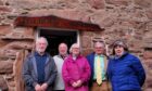 Stonehaven Tolbooth Association trustees Douglas Cusine, Dennis Collie, Andrew Newton, Mary Sutcliffe and Liz Ritchie outside the museum. Image: Kirstie Topp/DC Thomson