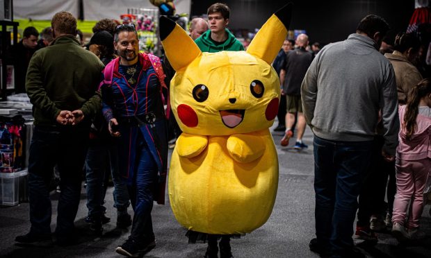Pikachu, the famous Pokemon character at last year's Comic Con, Aberdeen.
Image: Wullie Marr / DC Thomson