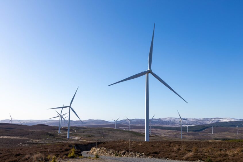 Griffin wind farm in Perthshire.
