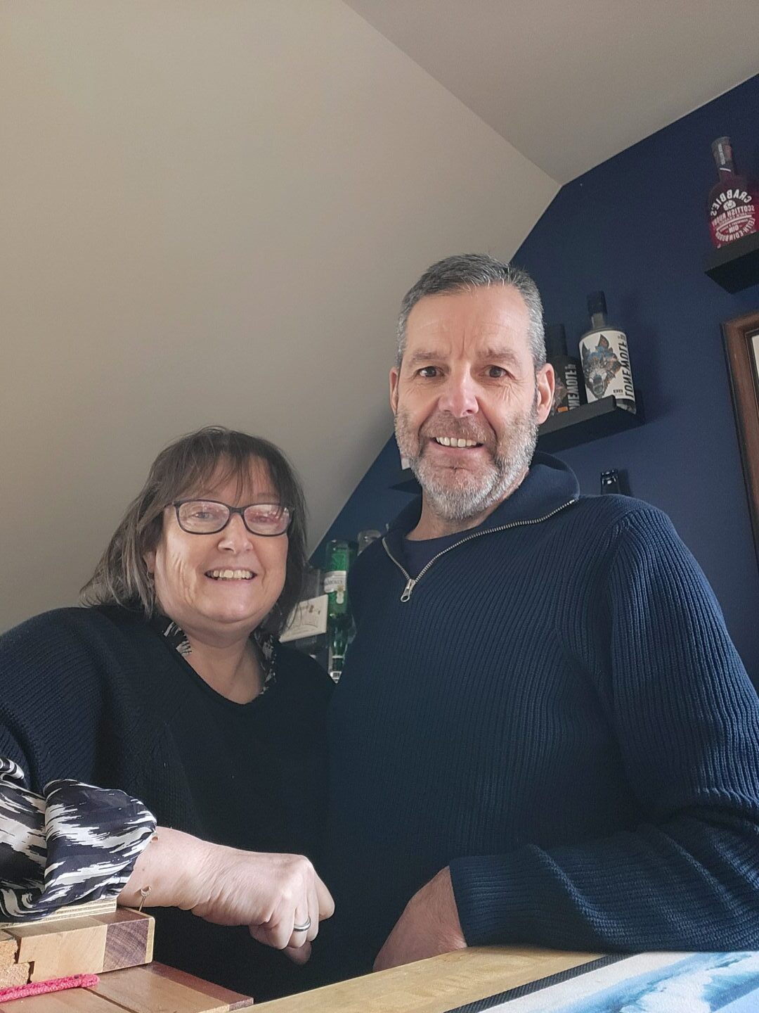 Ellon couple Wendy and Ron Paterson who have put their house up for sale.