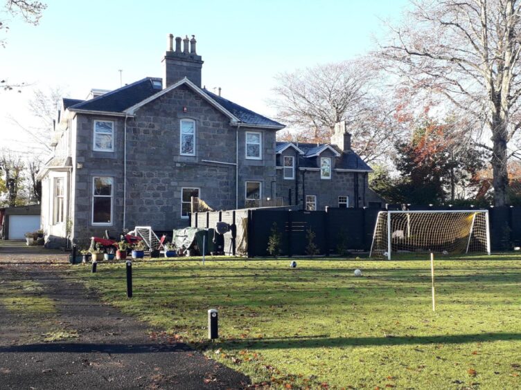 Birchwood House: This leafy Cults address is at the centre of Aberdeen City Council's latest planning row over a shed. Image: Roy Brown/Aberdeen City Council