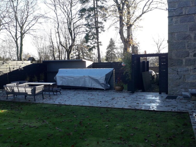 Another photo of the Cults shed in its Spearritts' garden, which The P&amp;J had to fight Aberdeen City Council to release. Image: Roy Brown/Aberdeen City Council