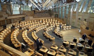 In the 25 years since the opening of the Scottish parliament building, many different MSPs have filled seats in its debating chamber. Image: James Fraser/Shutterstock