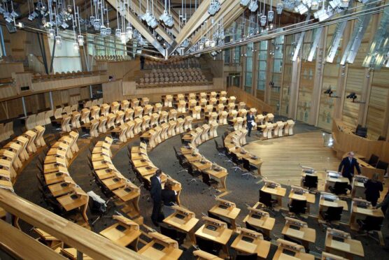 In the 25 years since the opening of the Scottish parliament building, many different MSPs have filled seats in its debating chamber. Image: James Fraser/Shutterstock