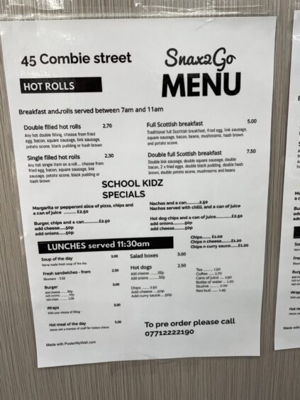 Snaz2go have a menu with 90s prices on it! 