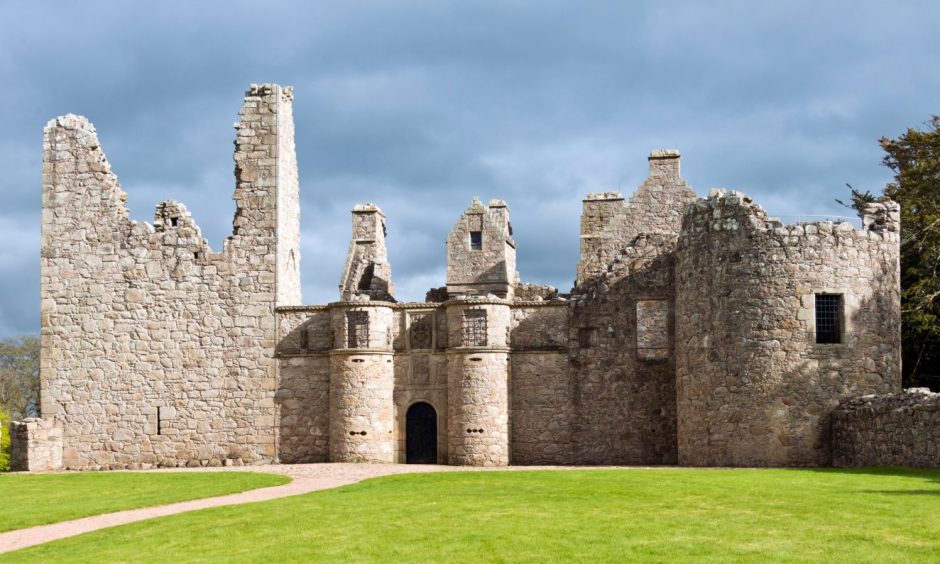Tolquhon Castle a short drive away from Aberdeen.