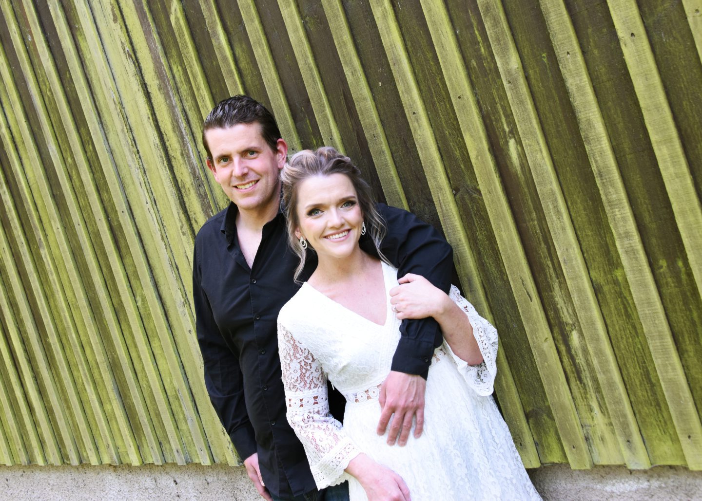 Photograph from Amy Finnie and Simon Allsop's engagement shoot, taken by Logan Sangster of Deeside Photographics.
