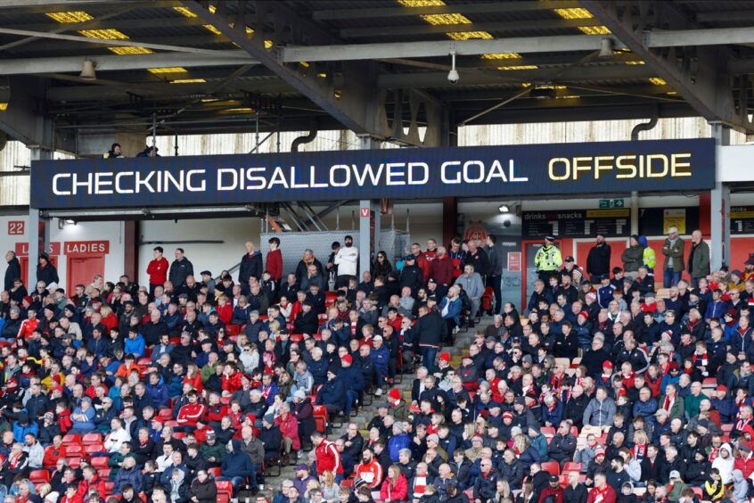 Dons fans to be memorialised via LED screens at Pittodrie.