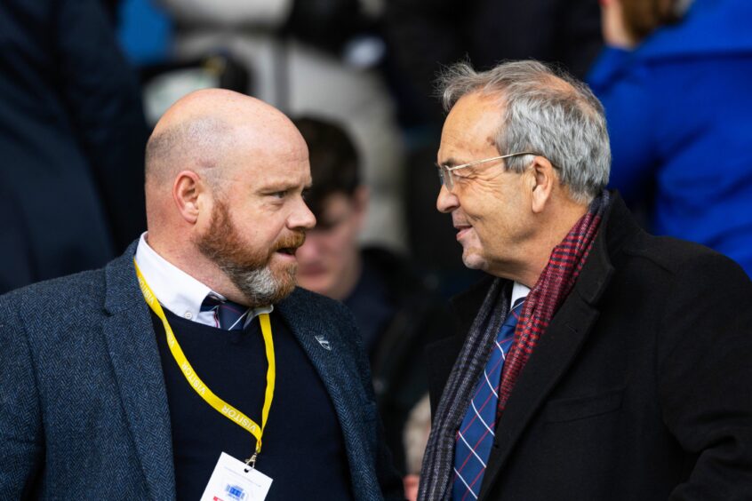 Ross County chief executive, alongside chairman Roy MacGregor.