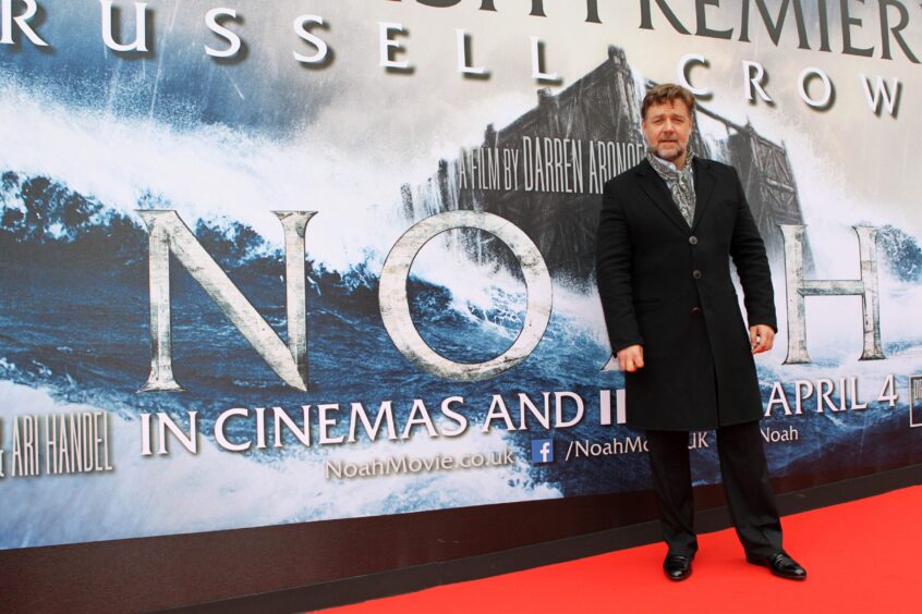 Russell Crowe at the premiere of NOAH at the Edinburgh Filmhouse.