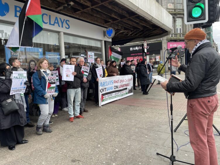 Pro-Palestine protest, Aberdeen.