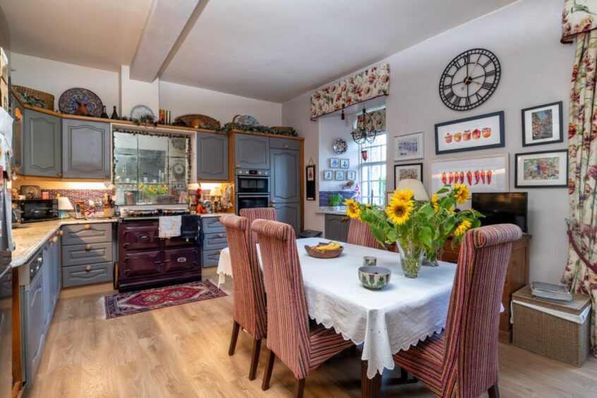 The kitchen and dining area in Keith Hall Inverurie