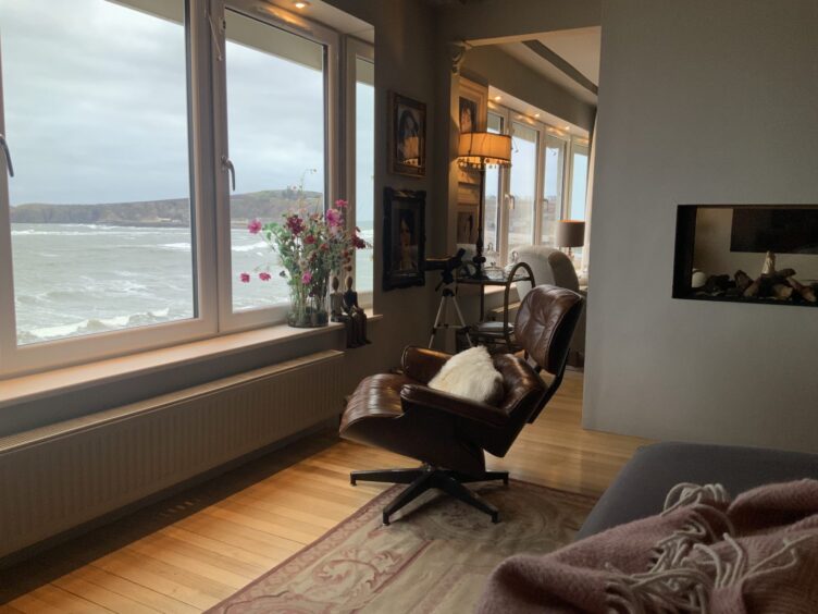 Views of the ocean from The Beach Apartment, Stonehaven