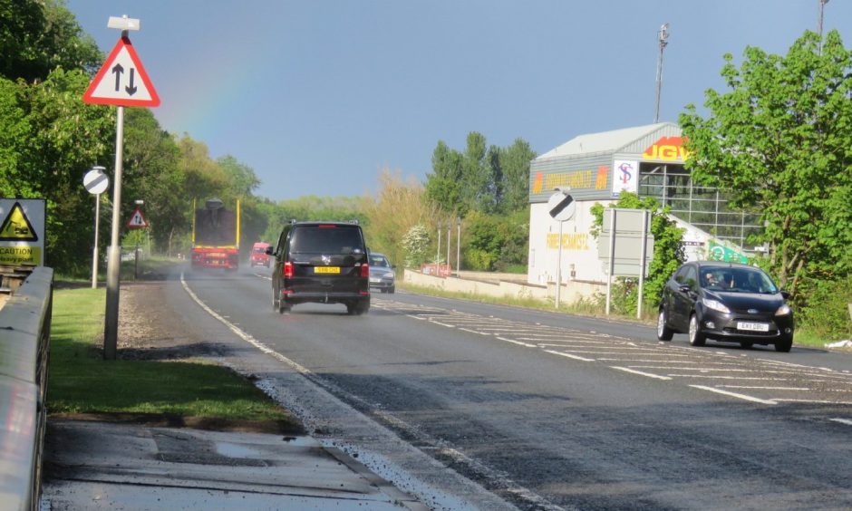 A96 at Forres.