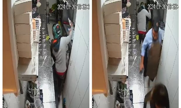 CCTV of Colombia robbery