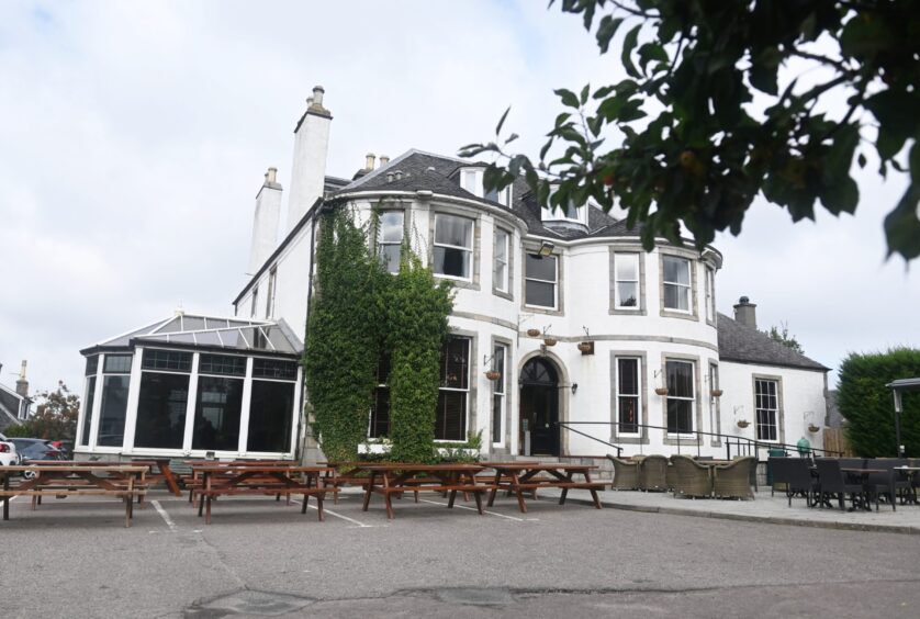 The exterior of the Ferryhill House Hotel, which is in Aberdeen city centre