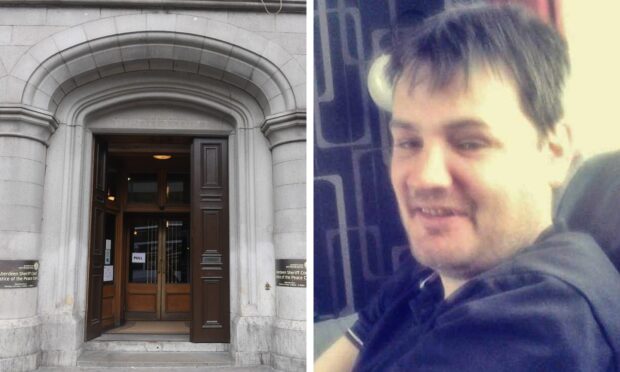 Charles Gordon appeared in the dock at Aberdeen Sheriff Court. Image: Facebook.