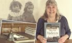 Author Claire Pepper with her book, Mary Ann Mackenzie, A Highland Schoolgirl 1895.