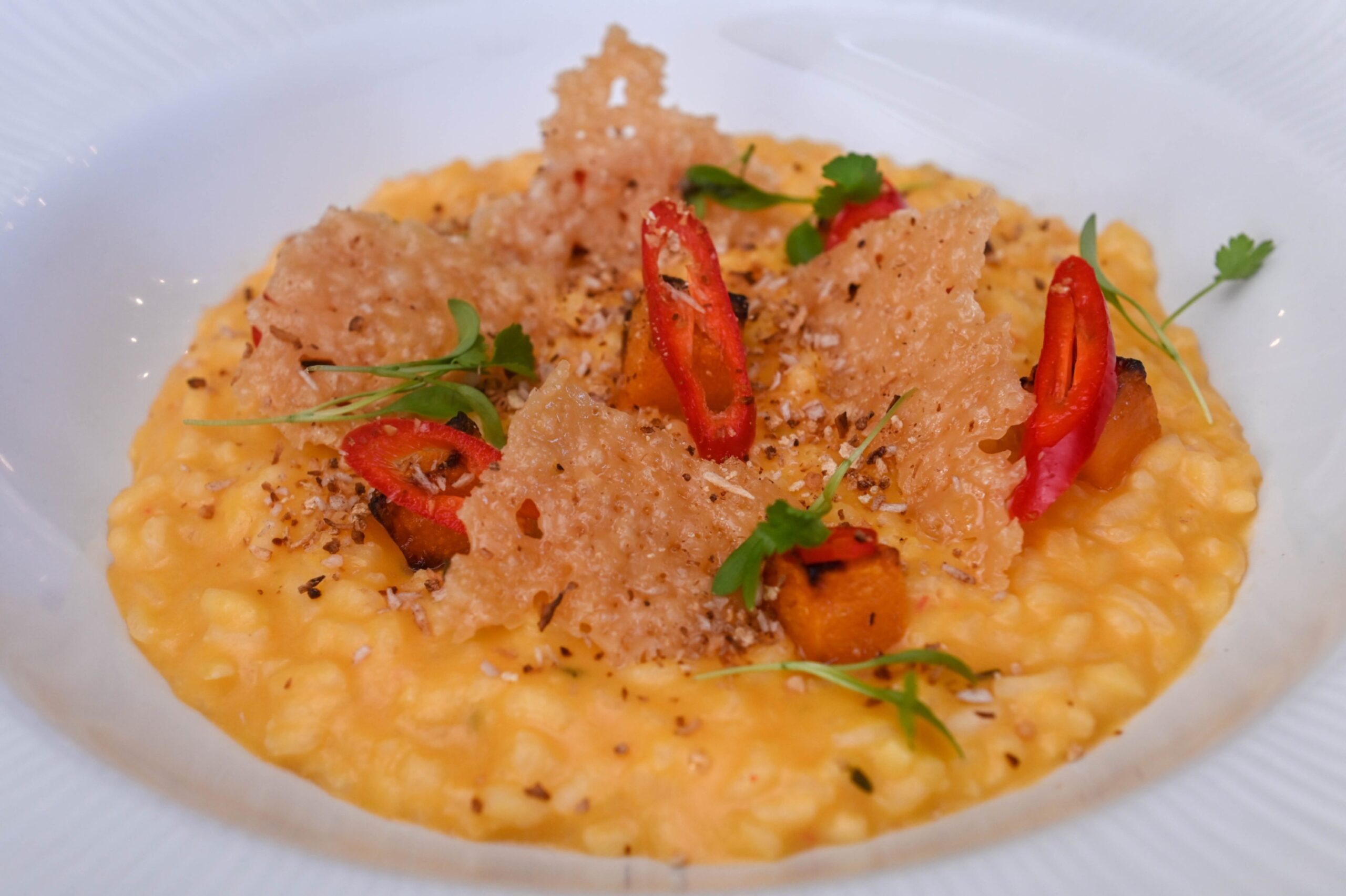 Risotto at Thainstone House.