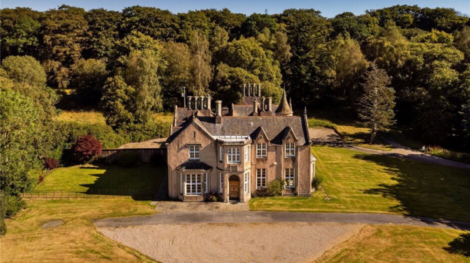 Exterior of Easter Skene House, which lies west of Westhill in Aberdeenshire.