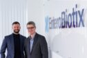 EnteroBiotix chief executive James McIlroy, left, and Scottish National Investment Bank innovation director Simon Comer.