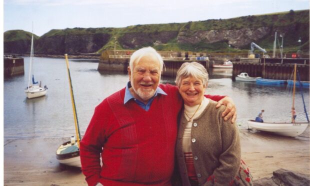 Geoff Jarvis of Tarland, who pioneered computer systems for the farming industry, with wife Margaret.