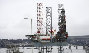 Valaris 123, pictured during a visit to Dundee, is due to start drilling on Pensacola later this year.