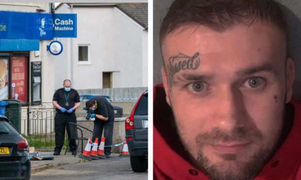 Ashley Reaich stabbed a woman outside the Scotmid store in Buckie. Image: Jasperimage/Facebook