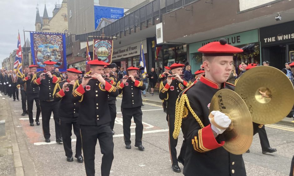 The Apprentice Boys of Derry march in Inverness