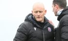 Brechin manager Gavin Price during his side's 2-1 win at Brora Rangers. Image: Jason Hedges/DC Thomson. .