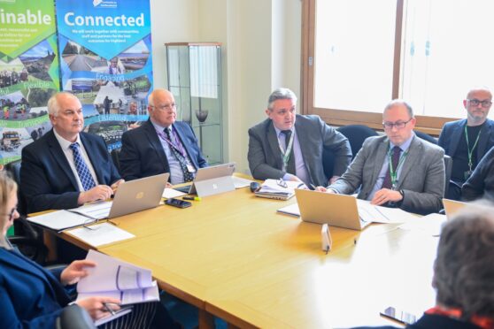 Highland Council's leadership team unveiled the new investment plan earlier this week. Image: Jason Hedges