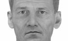 Forensic Artist reconstruction of Julian Chisholm, aka Mr X, 30 years escaping from custody. Supplied by Hew Morrison (2024)
