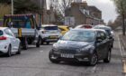 What has been causing traffic chaos on Aberdeen’s St Machar Drive?