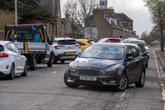 The crash took place on the A944 Aberdeen to Alford road