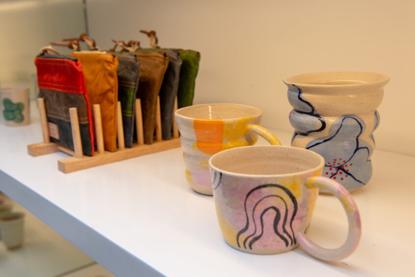 Mugs designed and made by Mhairi McBeath